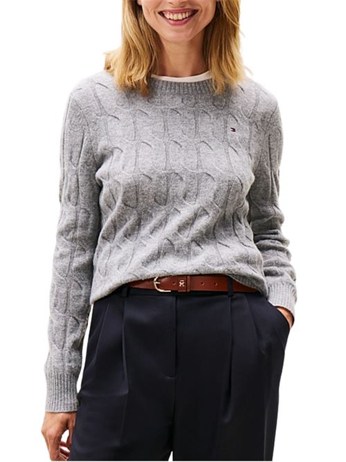 Maglioncino in lana a trecce Tommy Hilfiger | WW0WW43586P03